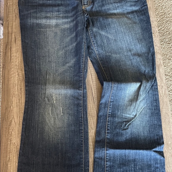 Mossimo Supply Co. Blue Flare Jeans - Picture 3 of 9